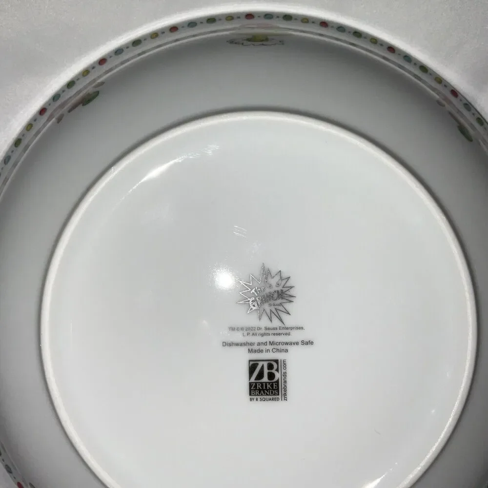 NEW HOW THE GRINCH STOLE CHRISTMAS DR SEUSS 9” SERVING BOWL WINTER HOLIDAY